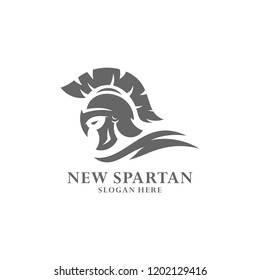 Spartan warrior logo design vector illustration. Warriors sport team logo design.