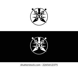 Vektor-Grafik-abstrakte Symbolvorlage für Spartan-Krieger-Logo-Design.