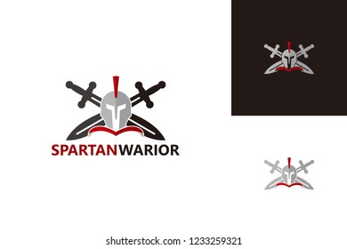 Spartan Warrior Logo Template Design Vector, Emblem, Design Concept, Creative Symbol, Icon