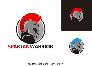 Spartan Warrior Logo Template Design Vector, Emblem, Design Concept, Creative Symbol, Icon