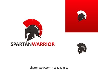 Spartan Warrior Logo Template Design Vector, Emblem, Design Concept, Creative Symbol, Icon