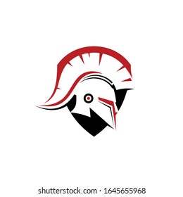 Spartan Warrior Logo template Design,icon spartan,helmet spartan.