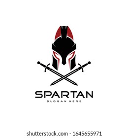 Spartan Warrior Logo template Design,icon spartan,helmet spartan.