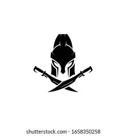 Spartan Warrior Logo template Design,icon spartan,helmet spartan