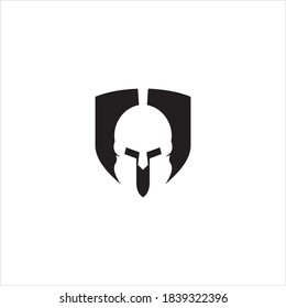 Spartan Warrior Logo template Design,icon spartan,helmet spartan.