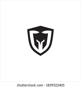 Spartan Warrior Logo template Design,icon spartan,helmet spartan.