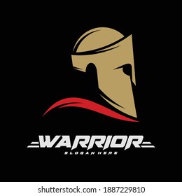 Spartan warrior logo vector illustration design. Warriors logo design template. Creative design