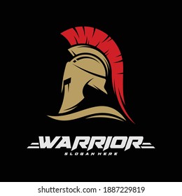 Spartan warrior logo vector illustration design. Warriors logo design template. Creative design