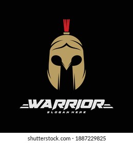 Spartan warrior logo vector illustration design. Warriors logo design template. Creative design