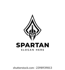 Spartan Warrior Logo Vector Illustration