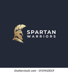 Spartan Warrior Logo Vector Modern Simple Abstract Concepts