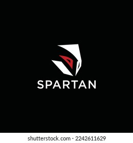 spartan warrior logo vector modern  icon design template flat simple abstract