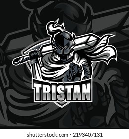 Spartan warrior mascot logo design for esport