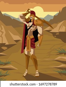 spartan warrior soldier with sword