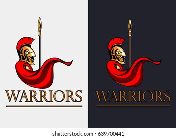 Spartan warrior with spear