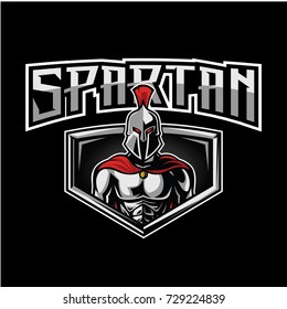 Spartan Warrior Sports Fitness Logo Vector