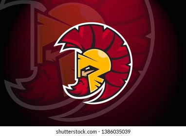 Spartan Warrior Sports Logo Vector