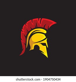 Spartan warrior symbol, emblem. Spartan helmet logo,  
Spartan Greek gladiator helmet logo