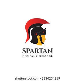 Spartan warrior symbol, emblem. Spartan helmet logo, Spartan Greek gladiator helmet logo