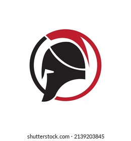 Spartan warrior symbol helmet, coat of arms