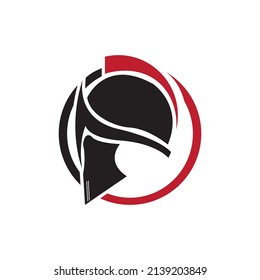 Spartan warrior symbol helmet, coat of arms