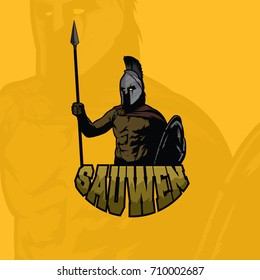 spartan warrior vector