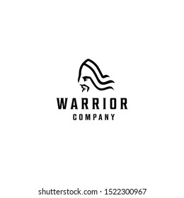 spartan warrior vector logo template