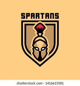 Spartan warriors. Logo, symbol. EPS 10