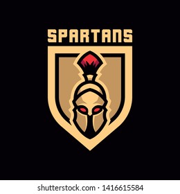 Spartan warriors. Logo, symbol. EPS 10