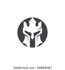 Spartan warriors Logo template. Vector design illustration