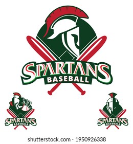 Spartans Baseball insignia vector illustration sport theme symbol