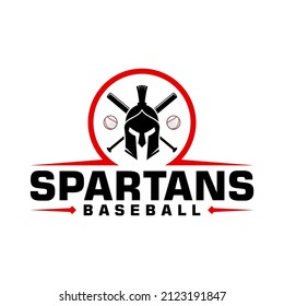 Spartans Baseball Logo can be use for icon, sign, logo and etc