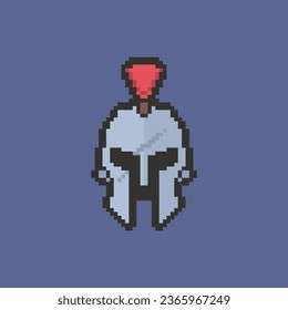 The Spartans helmet pixel art