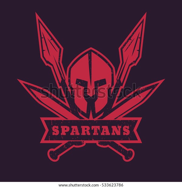 Spartans Logo Badge Emblem Spartan Helmet Stock Vector Royalty Free 533623786 4499