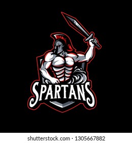 Spartans - Mascot & Esport Logo All elements on this template are editable with adobe illustrator!