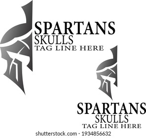 SPARTANS SKULLS LOGO VECTOR CMYK