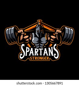 Spartans Strongest- Mascot & Esport Logo All elements on this template are editable with adobe illustrator!