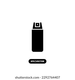 Spary icono de la plantilla de logotipo de ilustración vectorial para muchos fines. Aislado sobre fondo blanco.
