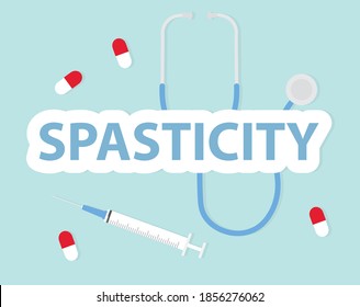 Spasticity Word Concept- Vector Illustration