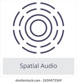 Elemento De Áudio Espacial Para Gráfico De Design