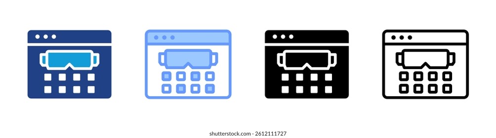 Spatial Comp Application icon set multiple style collection