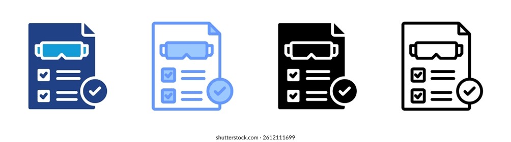 Spatial Data Validation icon set multiple style collection
