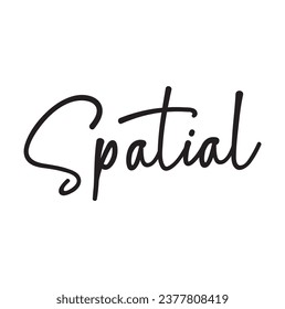 spatial text on white background.