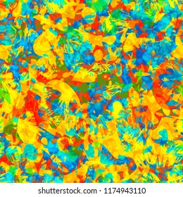 Spatter colored seamless texture. Abstract vector background for web page, banners backdrop, fabric, home decor, wrapping