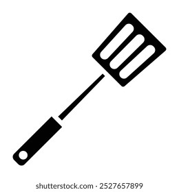 spatula black icon. vector illustration.