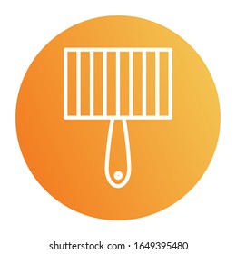 spatula block style icon design, Cook kitchen Eat food restaurant home menu dinner lunch cooking and meal theme Vector illustration
