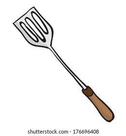 spatula cartoon doodle