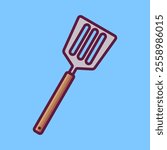 Spatula cartoon hand drawn illustrations