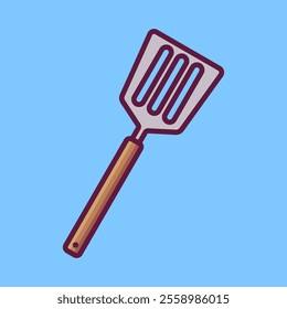 Spatula cartoon hand drawn illustrations