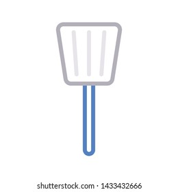 spatula color line vector icon